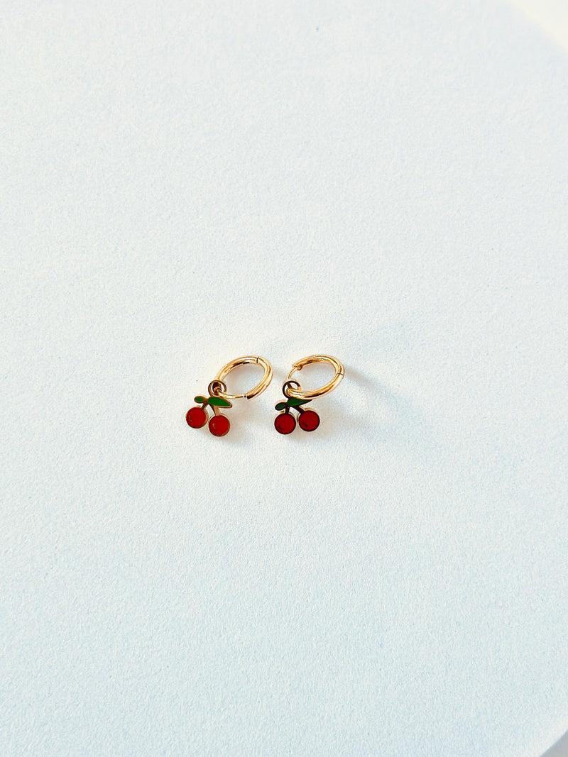 CHERRY | ቼሪ Hoop Earrings