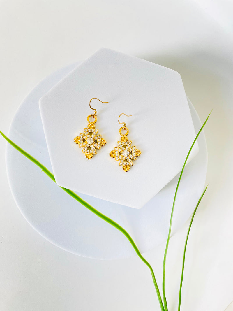 ENKU | እንቁ Meskel Cross Earrings