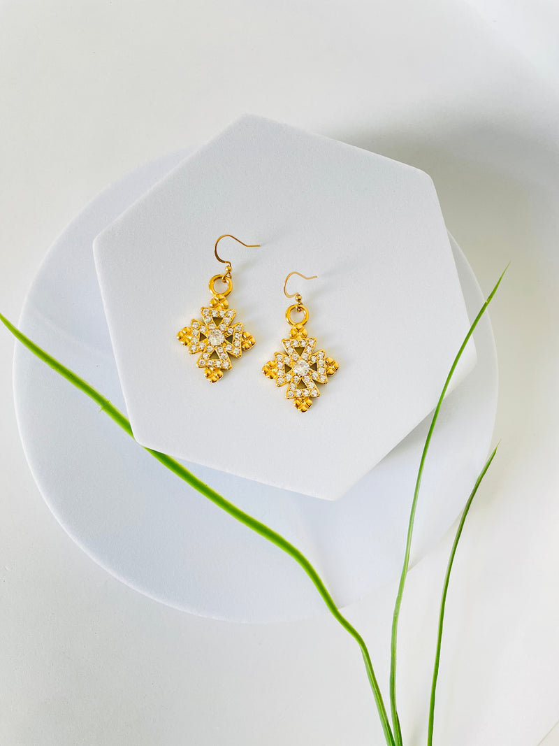 ENKU | እንቁ Meskel Cross Earrings