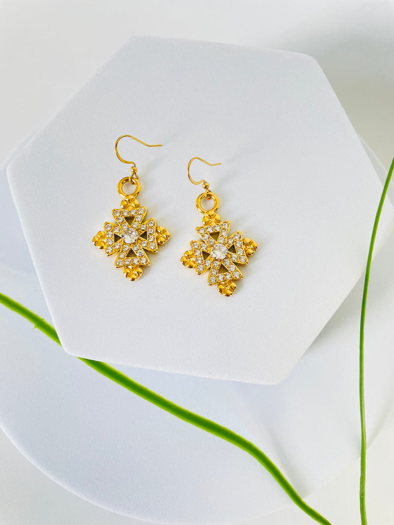 ENKU | እንቁ Meskel Cross Earrings